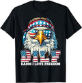 Patriotic Shirts DILF Damn I Love Freedom Eagle Funny Patriotic 4th July Menswear Top Casual Cotton Basic T-Shirts, Hoodie, Sweatshirt