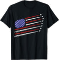 Patriotic Shirts For Men, Fighter Jets With USA American Flag 4th of July Celebration T-Shirt Menswear Top Casual Cotton...