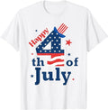 Patriotic Shirts For Men, Happy 4th Of July Patriotic American US Flag T-Shirt Menswear Casual Cotton Fashion Top Hoodie,...