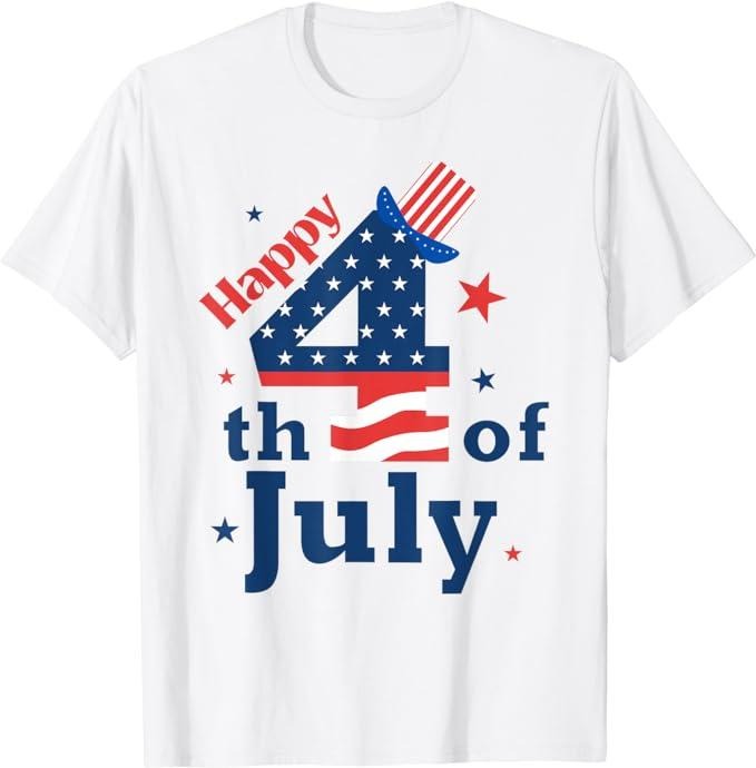Patriotic Shirts For Men, Happy 4th Of July Patriotic American US Flag T-Shirt Menswear Casual Cotton Fashion Top Hoodie,...