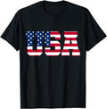 Patriotic Shirts USA Flag Menswear Top Casual Cotton Basic T-Shirts, Hoodie, Sweatshirt