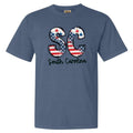 Patriotic States Comfort Colors Blue Jean T-Shirt Hoodie, Sweatshirt | GrindPrints.com