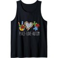 Peace Love Autism - Autism Awareness Men Women Kids Tank Top MADE IN USA T-Shirts, Hoodie, Sweatshirt | GrindPrints.com