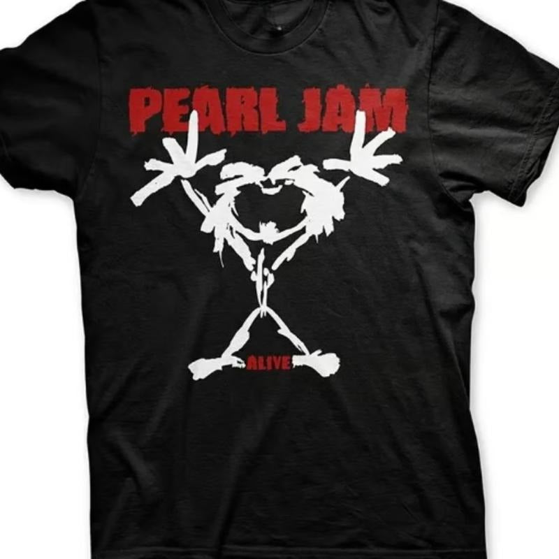 Pearl Jam 'stickman' T Shirt , New Gildan Shirt All Sizes ,  Gift For Birthday , Gift For Him , Gift For Her Menswear Top...