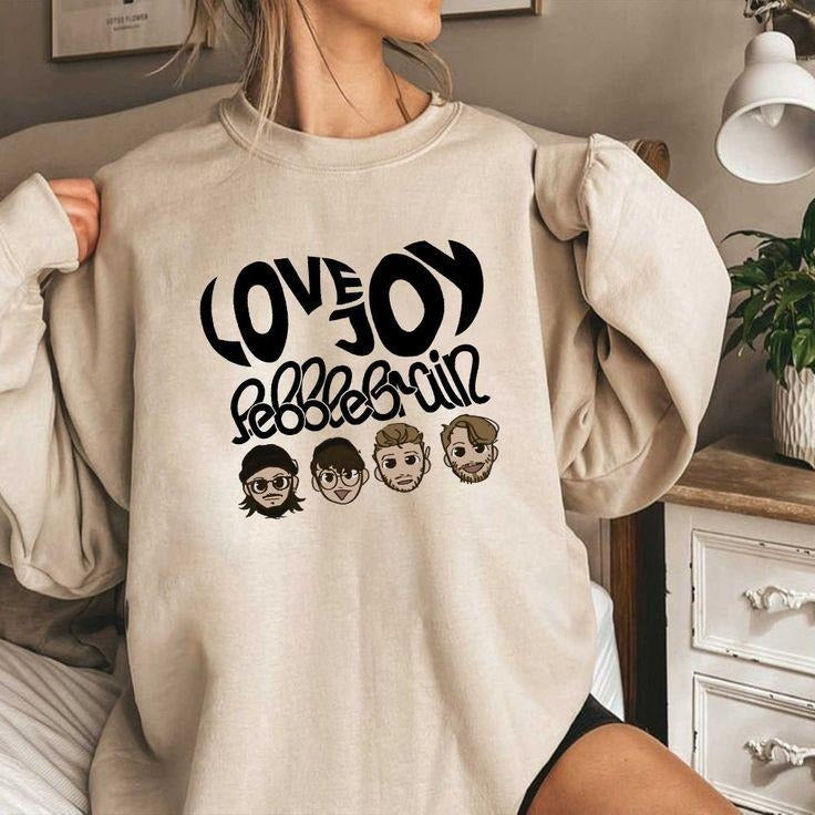 Pebble Brain Lovejoy Crewneck, Vintage Music Fans Merch T-Shirts, Hoodie, Sweatshirt | GrindPrints.com