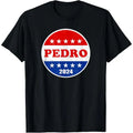 Pedro 2024 Red White Blue Voter Button Funny Political Made Usa T-Shirts, Hoodie, Sweatshirt