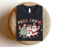 Peds Nurse Shirt, Matching PEDS Crew T-Shirt, Pediatric Christmas Gift Tee, Nursing School Team Holiday Tee, Christmas...