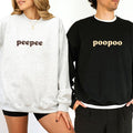 Peepee Poopoo Couple Sweatshirt, Funny Pee Poo Matching Tops, Adult Humor Crewneck, Wife Valentine's Day Gift for...