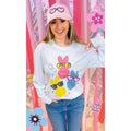 Peeps with Sequin Sunglasses Easter Graphic Long Sleeve T-Shirt Hoodie, Sweatshirt | GrindPrints.com
