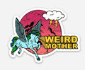 Pegasus Weird Mother high quality vinyl sticker, 2.5" x 3" T-Shirts, Hoodie, Sweatshirt | GrindPrints.com