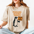 Penguins Against Tariffs Shirt, Resistance Tee Hoodie, Sweatshirt | GrindPrints.com