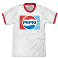 Pepsi Ringer T-Shirt - White and Red Hoodie, Sweatshirt | GrindPrints.com