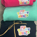 Period Gift  Sweatshirt Period Party PUllover My Tummy Hurts Sweatshirt My Tummy Hurts Multi Color Pullover Stomach Hurts...