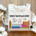 Periodic Table Of Black History Sweatshirt, Black History Month Unisex Hoodie Sweatshirt Crewneck T-Shirts | GrindPrints.com