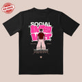 'Socially Friendly' Tee |   3D Cut & Soft Glow Texture |   Comfort Zone Style for Home/Date/Personal Expression Hoodie,...