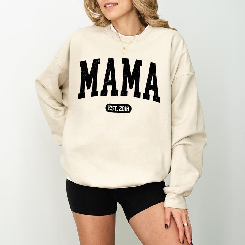 Personalize Mom Gift For Mothers Sweatshirt, Mother's Day Gift, Mama Sweatshirt, Mom Shirt, Mom Life Shirt, Mom Hoodie,...