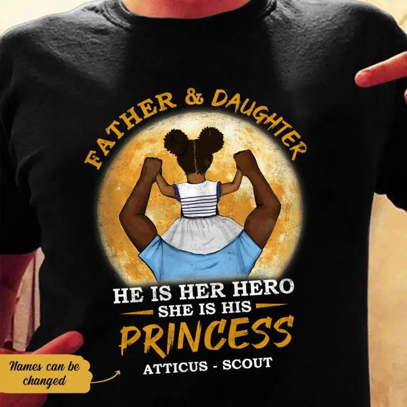 Personalized  Dad And Daughter Best Friend T Shirt AG122 65O58 Cotton Comfortable Hoodie, Sweatshirt | GrindPrints.com