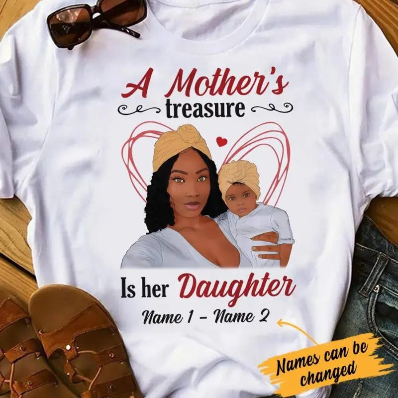Personalized  Mom &amp; Daughter Treasure T Shirt SB82 95O34 Hoodie, Sweatshirt | GrindPrints.com