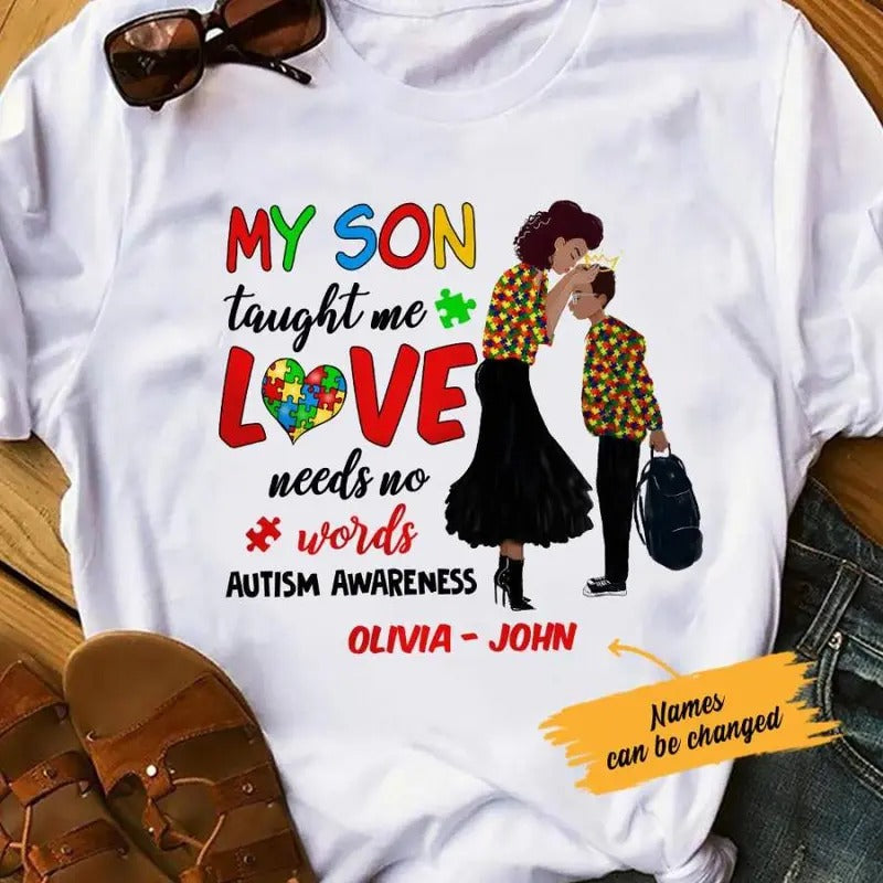 Personalized Autism Mom BWA Taught Me T Shirt AG41 65O36 Hoodie, Sweatshirt | GrindPrints.com