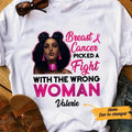 Personalized BWA Breast Cancer Picked A Fight T Shirt AG101 26O57 Hoodie, Sweatshirt | GrindPrints.com