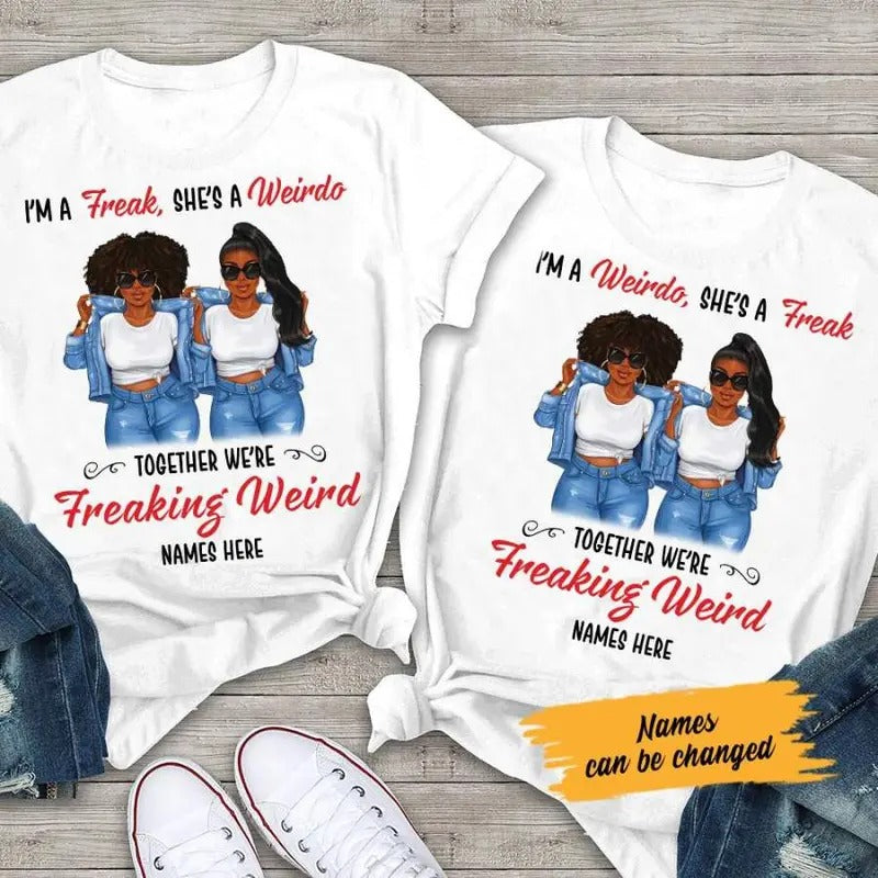 Personalized BWA Friends Couple T Shirt SB141 65O58 Hoodie, Sweatshirt | GrindPrints.com
