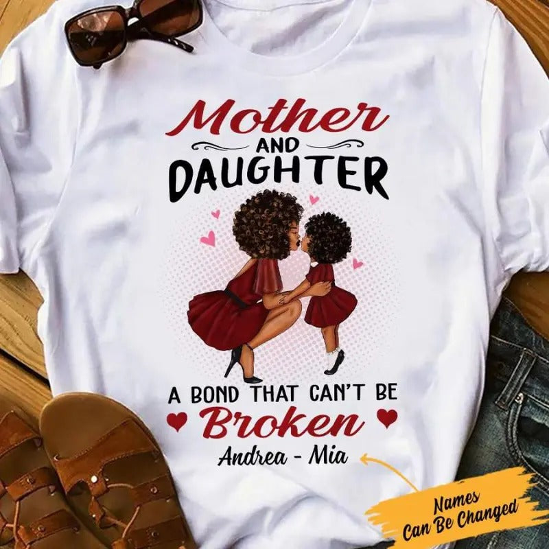 Personalized BWA Mom Mother And Daughter T Shirt AG61 30O57 Hoodie, Sweatshirt | GrindPrints.com