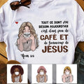 Personalized Coffee Jesus Girl French Café Jésus  T Shirt AP148 95O58 Hoodie, Sweatshirt | GrindPrints.com