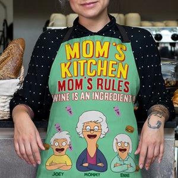 Personalized Gifts For Mom Aprons Mom's Rules T-Shirts, Hoodie, Sweatshirt | GrindPrints.com