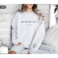 Personalized Mama Est Sweater Hoodie Kid Names on Sleeve, Custom Mothers Day Birthday Gift, New Mom Sweatshirt , Global...