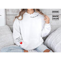 Personalized Mama Neckline Sweatershirt Custom Name Sleeve Mom Lounge Name Arm Cuff Heart Mom Trending T-Shirts, Hoodie, Sweatshirt