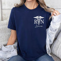 Personalized RN T-shirt, Registered Nurse Logo Shirt, Custom Nurse Tee, Gift for Nurse Hoodie, Sweatshirt | GrindPrints.com