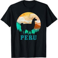 Peru Llama Alpaca Peruvian Roots Pride Vintage Peru T-Shirt Made in USA Hoodie, Sweatshirt | GrindPrints.com