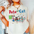 Pet.e The Cat Teacher School Shirt, The Cool Cat Back To School T-shirt, Children's Book Gift, Cute Groovy Cat Shirt,...