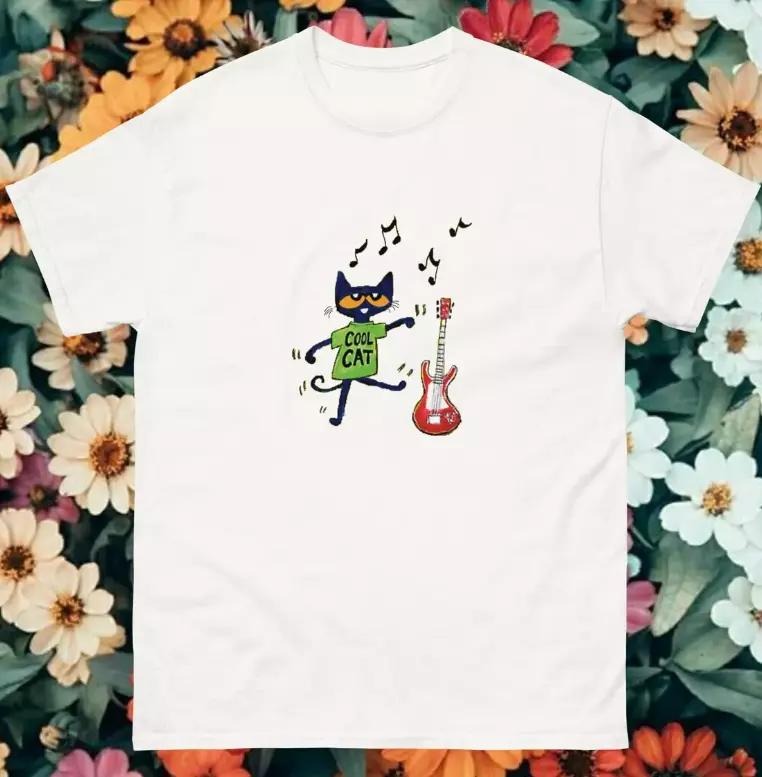 Pete the Cat Dancing Tee Shirt, Size S-3XL Hoodie, Sweatshirt | GrindPrints.com