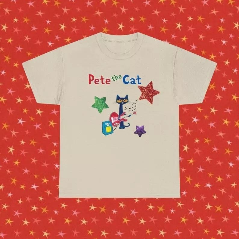 Pete the Cat Shirt - Childhood Memories Tee | Cute Cartoon Character Apparel Hoodie, Sweatshirt | GrindPrints.com