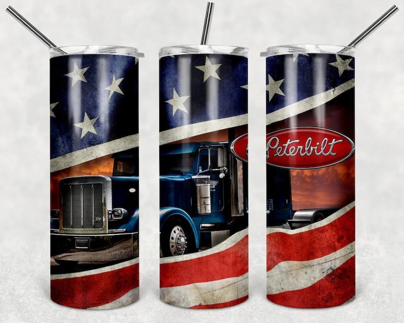 Peterbilt 20oz Stainless steel Tumbler T-Shirts, Hoodie, Sweatshirt | GrindPrints.com