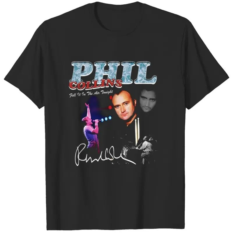 Phil Collins T-shirt Cotton Tee For Men All Size Hoodie, Sweatshirt | GrindPrints.com