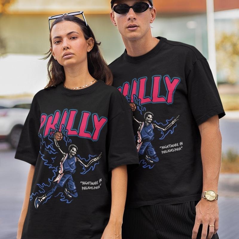 Philadelphia Basketball T-Shirt, Vintage Philadelphia Basketball Shirt, Unisex Philadelphia Shirt, Retro Philadelphia...
