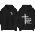 Philippians 4:13 Hoodie Sweatshirt T shirt- Inspiring Christian Design Featuring a Cross and the Scripture "I Can Do All...
