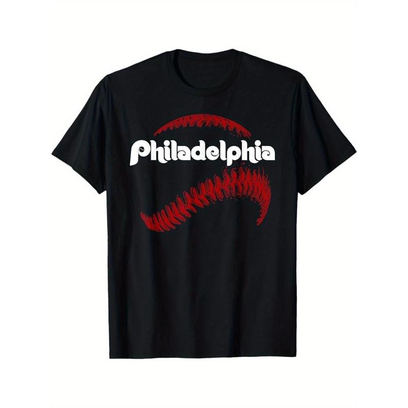 Philly Baseball Lovers Vintage Baseball Lovers Baseball Fans T-Shirt, 100% Cotton, Gift for Men Women Dad Mom Friends,...