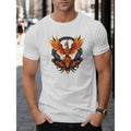 Phoenix Print T Shirt, Tees For Men, Casual Short Sleeve T-shirt For Summer Made in USA Hoodie, Sweatshirt | GrindPrints.com