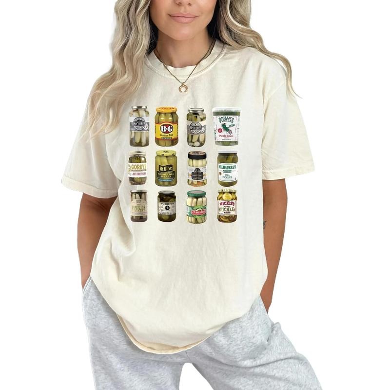 Pickle Jar T-Shirt, Vintage Canned Pickles T-shirt, Canning Season Shirt,  Pickle Lovers Tee, Pickles, Emotional Support...