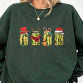 Pickle Lover Christmas Gift, Pickle Canned Sweatshirt Funny Christmas Santa Pickle, Retro Christmas Sweatshirt , Xmas...