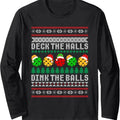 Pickleball Christmas Ugly Sweater Holiday Party Long Sleeve T-Shirt Hoodie, Sweatshirt | GrindPrints.com