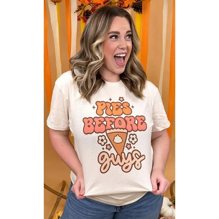 Pies Before Guys Graphic T-Shirt Hoodie, Sweatshirt | GrindPrints.com