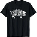 Pig Cuts Barbecue and Grilling T-shirt T-Shirt Made in USA Hoodie, Sweatshirt | GrindPrints.com