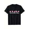 Pig Print, Men's Cotton T-shirt, Graphic Tee Men's Outdoor Clothes, Men's Clothing, Casual Short Sleeve Crew Neck...