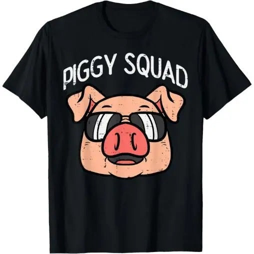 Piggy Squad Funny Pig Farmer Hog Farm Animal Made USA T-Shirts, Hoodie, Sweatshirt