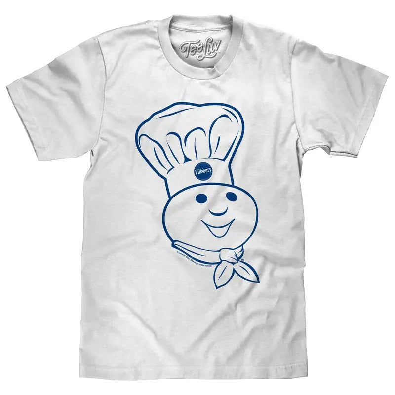 Pillsbury Doughboy Poppin' Fresh T-Shirt - White Hoodie, Sweatshirt | GrindPrints.com