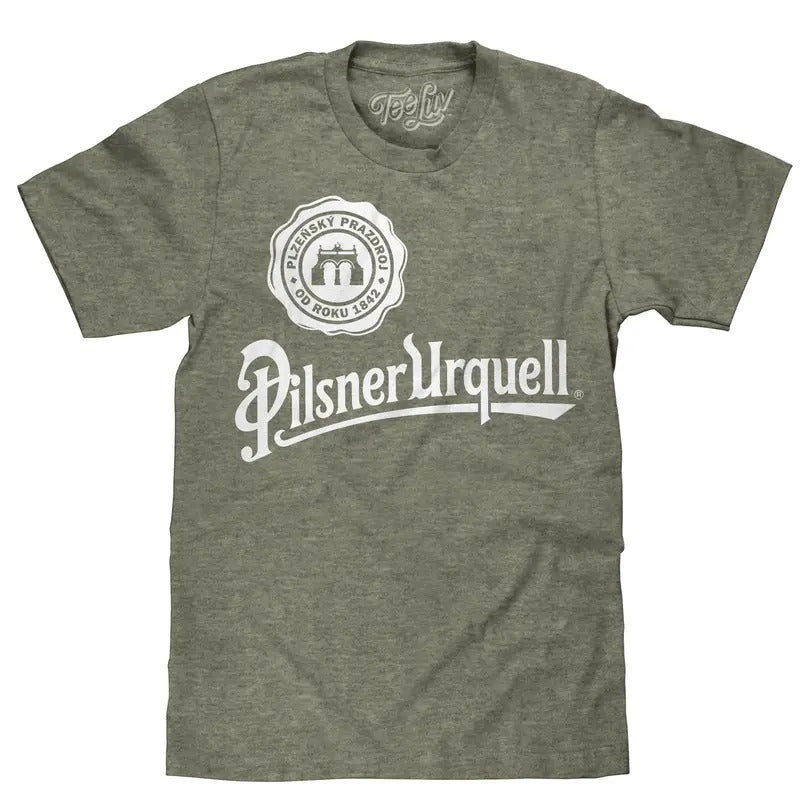 Pilsner Urquell Logo T-Shirt - Green Hoodie, Sweatshirt | GrindPrints.com